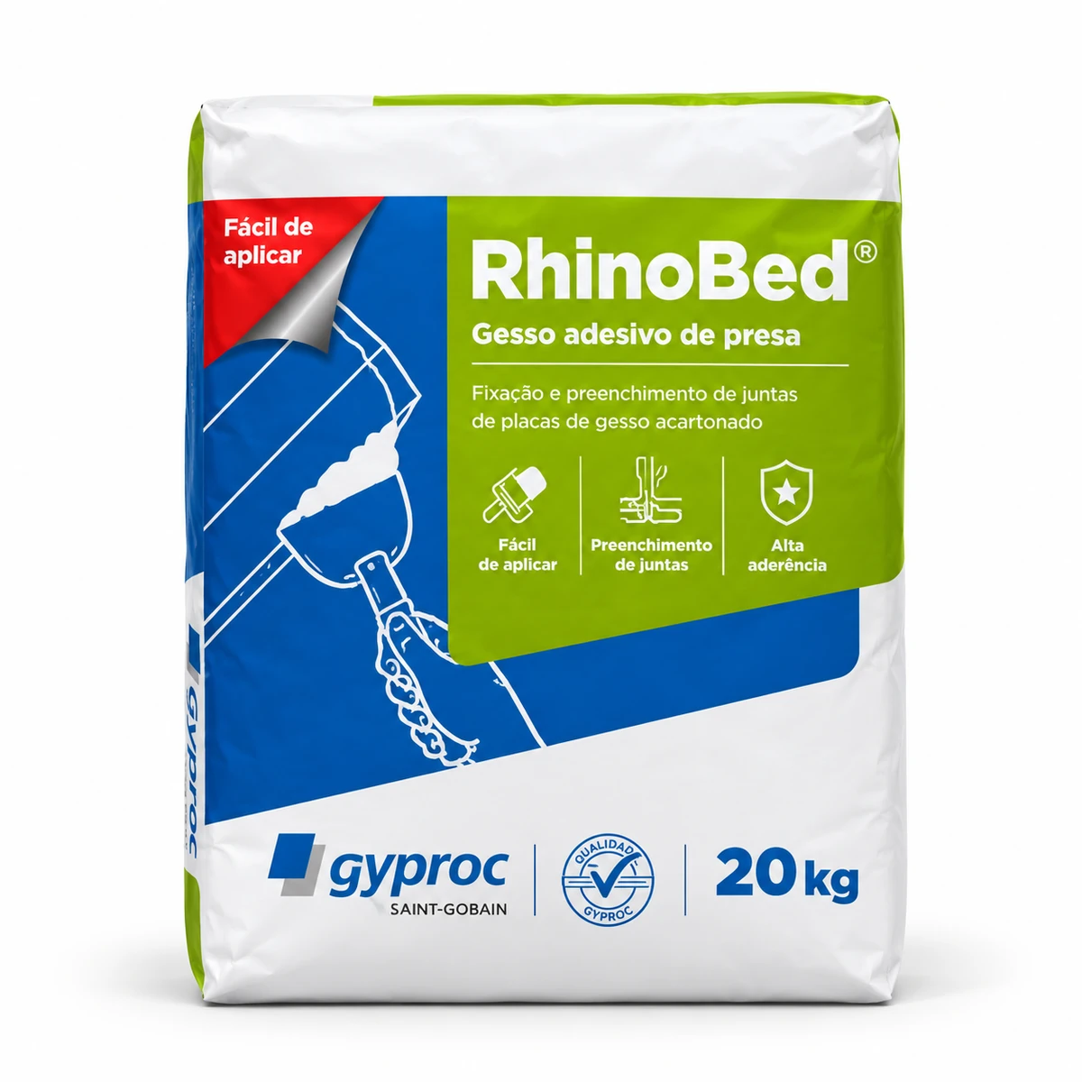 Gyproc RhinoBed Gesso Adesivo 40 Sacos/Palete